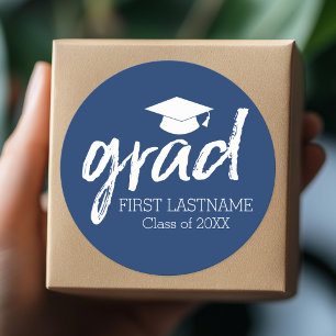 Pegatina Redonda Graduado Letras Modernas Grad