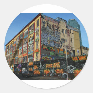 Pegatina Redonda graffitis nyc