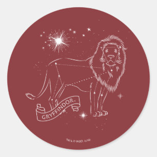 Pegatina Redonda Gráfica de constelación GRYFFINDOR™