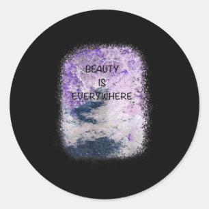 Pegatina Redonda Gráfica de Guay, belleza está por todas partes Ins