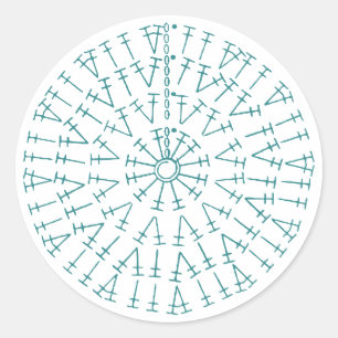 Pegatina Redonda Gráfico cromado de color Personalizado