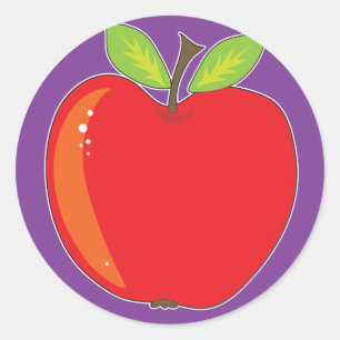 Pegatina Redonda Gráfico de Apple