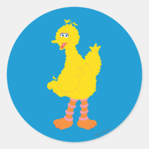 Pegatina Redonda Gráfico de Big Bird