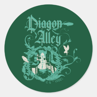Pegatina Redonda Gráfico de época DIAGON ALLEY™