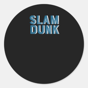 Pegatina Redonda Gráfico de Mate Dunk
