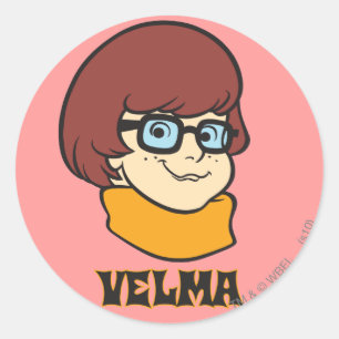 Pegatina Redonda Gráfico de nombre Velma