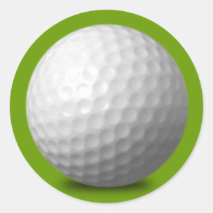PEGATINA REDONDA GRÁFICOS DE ICONOS DE VECTOR DE BOLA DE GOLF DEPO