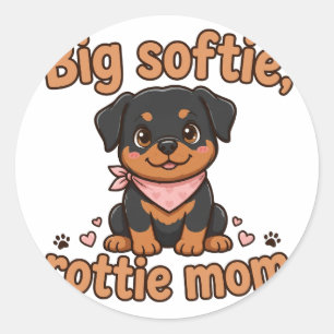 Pegatina Redonda Gran Blandengue — Mamá Rottie