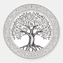 Gran boceto celta de roble de vida