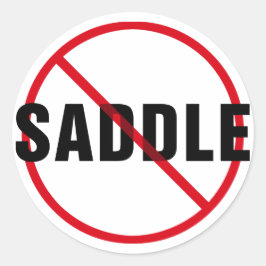 Pegatina Redonda Gran danés sin silla