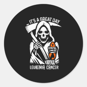 Pegatina Redonda Gran día - partidario de la conciencia del cáncer