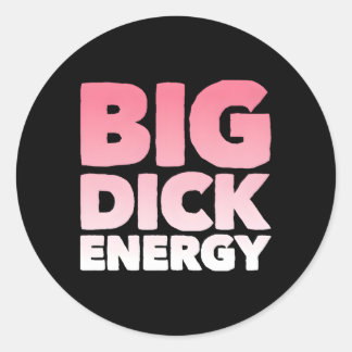 Pegatina Redonda Gran energía de Dick
