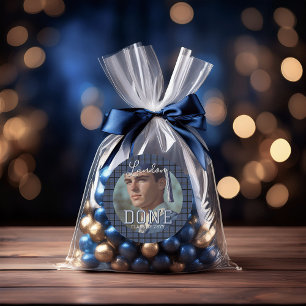 Pegatina Redonda Gran Graduación de Preppy Clase de Fotografía año 