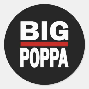 Pegatina Redonda Gran Poppa Hip Hop Dad Day