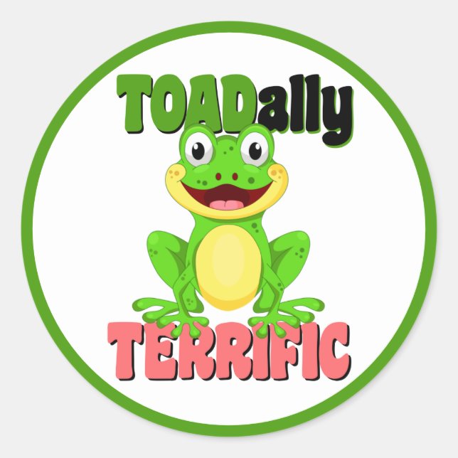 Pegatina Redonda Gran profesor de empleo (Anverso)