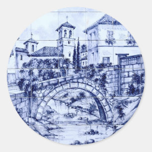 Pegatina Redonda Granada, España