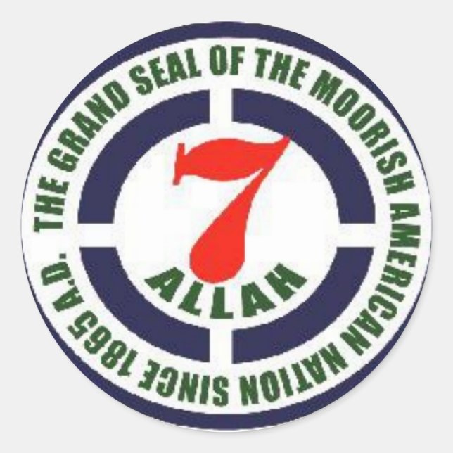 Pegatina Redonda GRAND SEALS de Estados Unidos (Anverso)