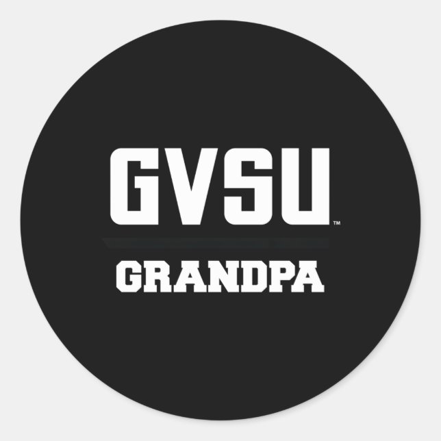 Pegatina Redonda Grand Valley Gvsu Lakers Abuelo (Anverso)