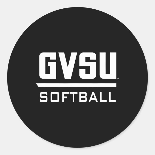 Pegatina Redonda Grand Valley State University Gvsu Softll Apparel  (Anverso)