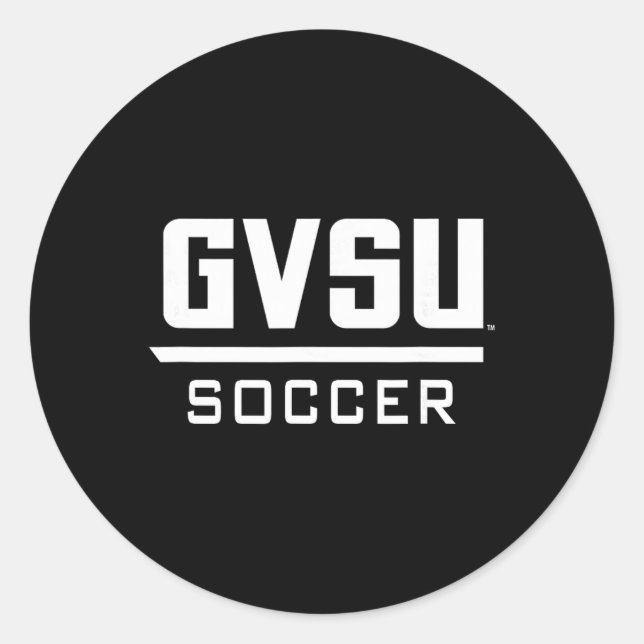 Pegatina Redonda Grand Valley State University Lakers Soccer Ncaa G (Anverso)