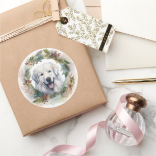 Pegatina Redonda Grandes Navidades de los Pirineos Cacaron Festivid