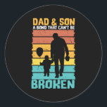 Pegatina Redonda Grandfather Quotes | Dad And Son<br><div class="desc">Grandfather Quotes | Dad And Son</div>