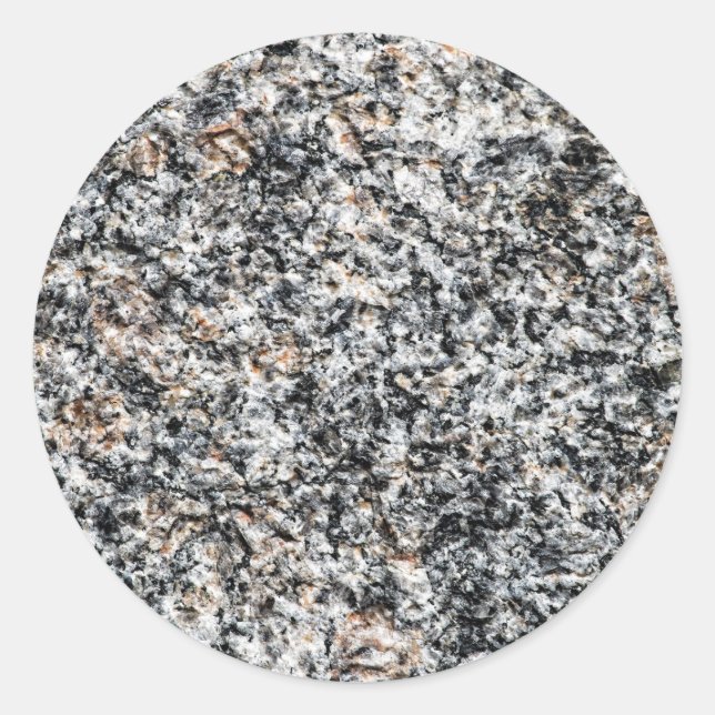 Pegatina Redonda Granito - Rock duro (Anverso)