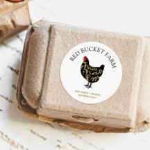 Granja de pollo Retro de huevos frescos