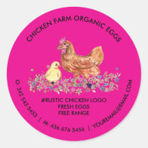 Granja de Pollos Huevos Frescos Orgánicos Rosa