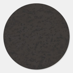 Pegatina Redonda Grano negro de madera de la mirada de la corteza