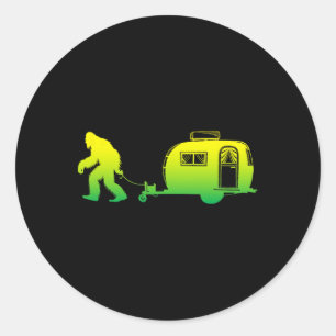 Pegatina Redonda GranRv Motorhome Camping Sasquatch Camioneta G