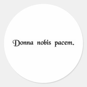 Pegatina Redonda Grant nosotros paz