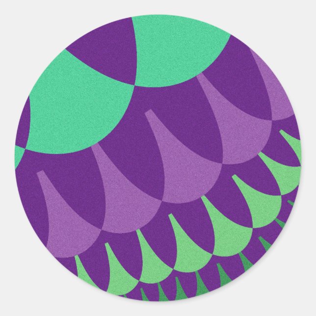 Pegatina Redonda Grape Scales (Anverso)