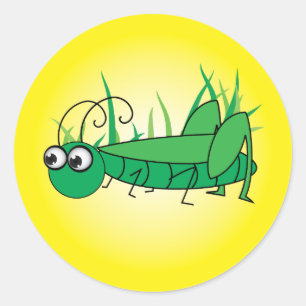 Pegatina Redonda Grasshopper