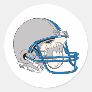 Pegatina Redonda Gray Helmet