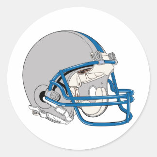 Pegatina Redonda Gray Helmet
