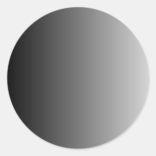Pegatina Redonda Gray Ombre Blank