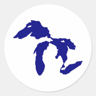 Pegatina Redonda Great Lakes