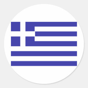 PEGATINA REDONDA GRECIA
