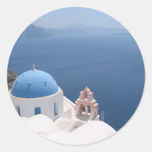 Pegatina Redonda Grecia para siempre