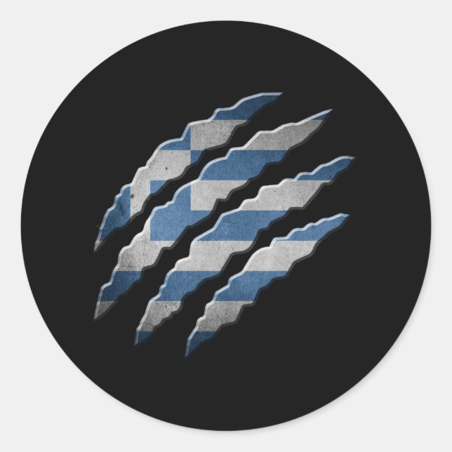 Pegatina Redonda Greece (Anverso)