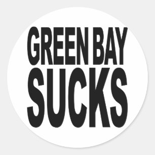 Pegatina Redonda Green Bay Sucks
