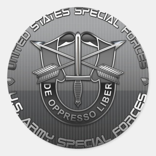 Pegatina Redonda Green Berets DUI Special Edition (Anverso)