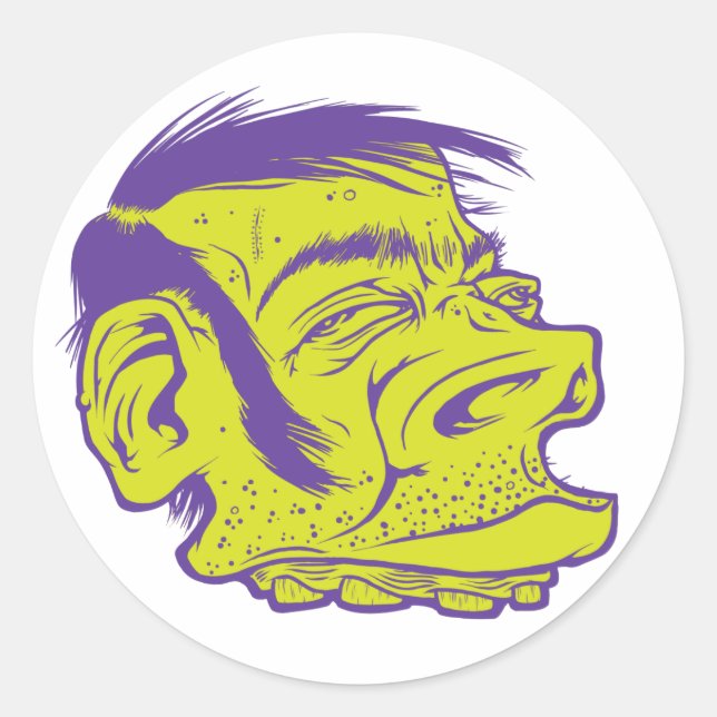 Pegatina Redonda Green Dood (Anverso)