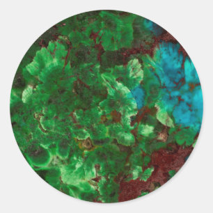 Pegatina Redonda Green Laced Shattuckita