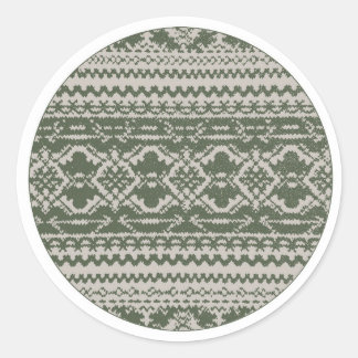 Pegatina Redonda Green Sweater Stickers