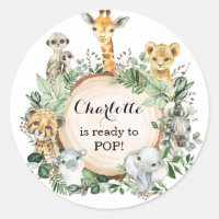 Greenery Safari Jungle Wild Animals Baby Shower