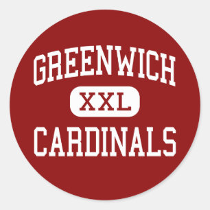 Pegatina Redonda Greenwich - Cardenales - Alto - Greenwich