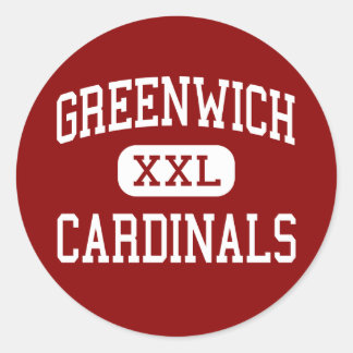 Pegatina Redonda Greenwich - Cardenales - Alto - Greenwich