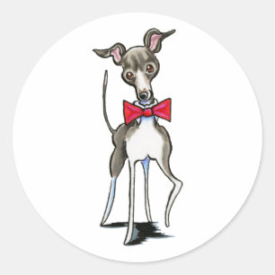 Pegatina Redonda Greyhound Antonio
